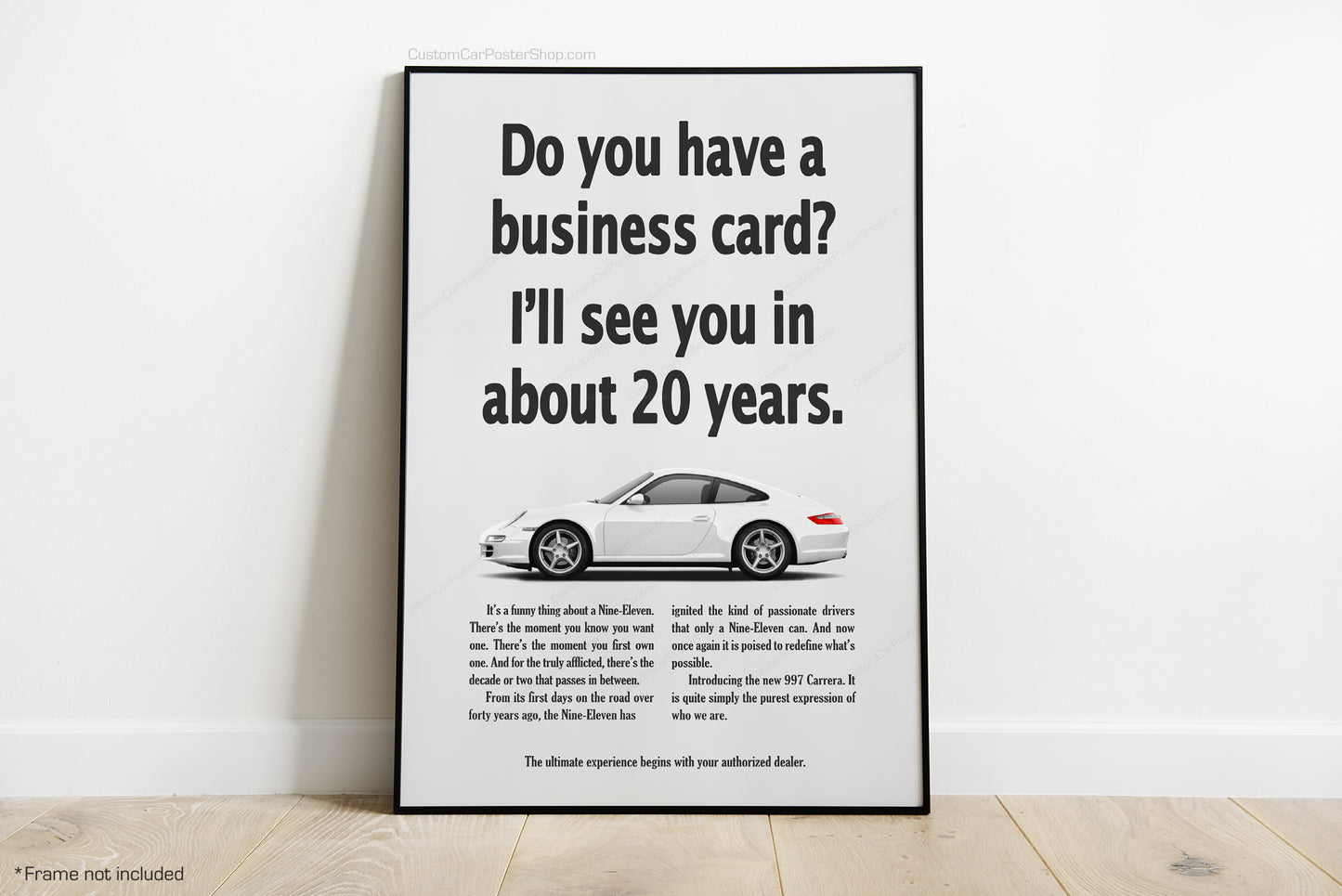 Porsche 911 (997) Vintage Porsche Ads - Do You Have a Business Card