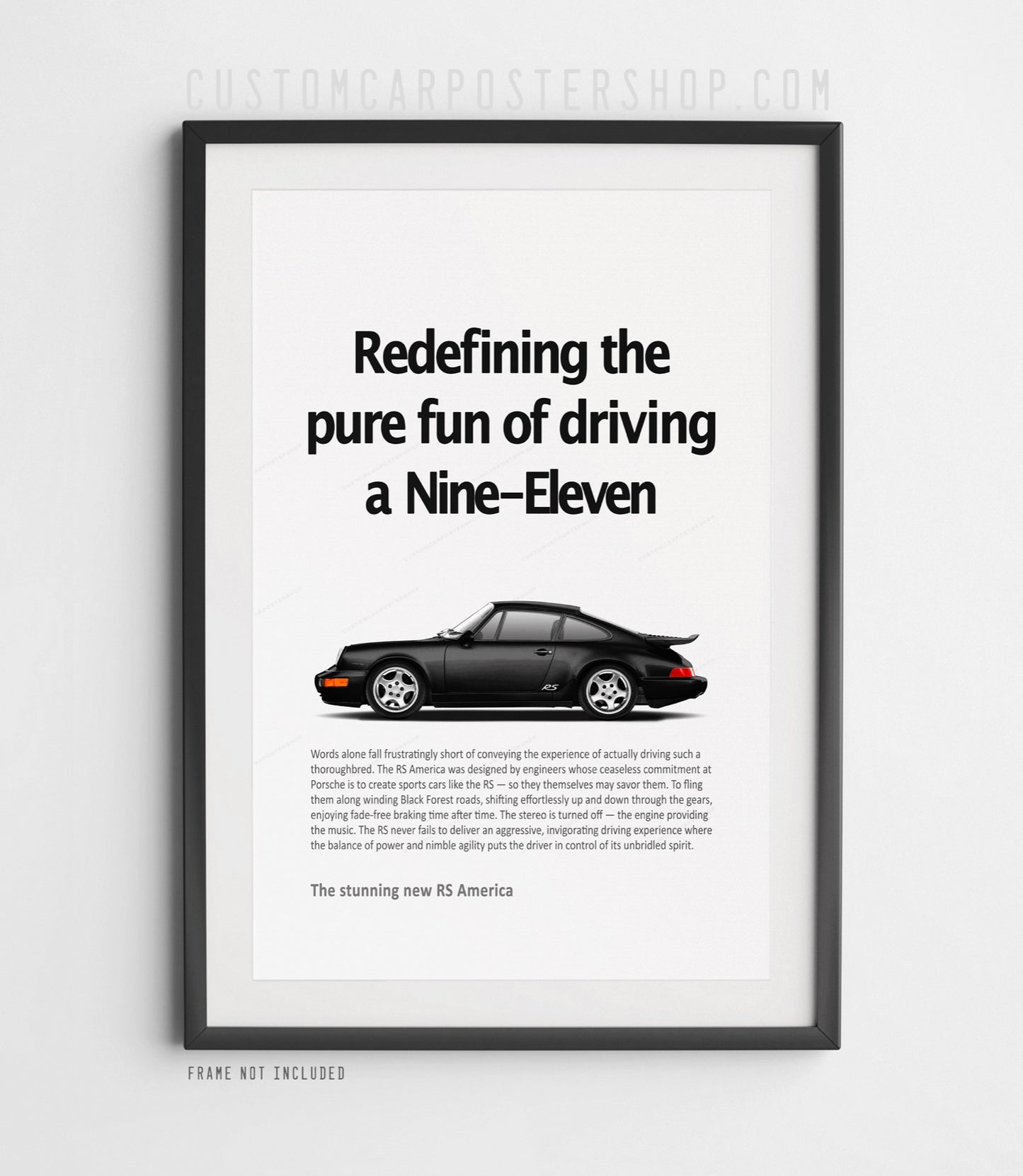 Porsche 911 RS America Print Ad - Pure Fun