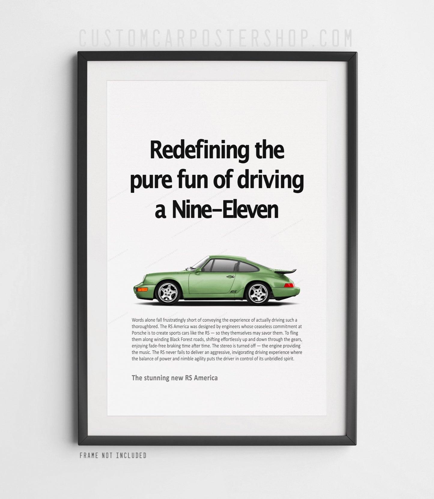 Porsche 911 RS America Print Ad - Pure Fun
