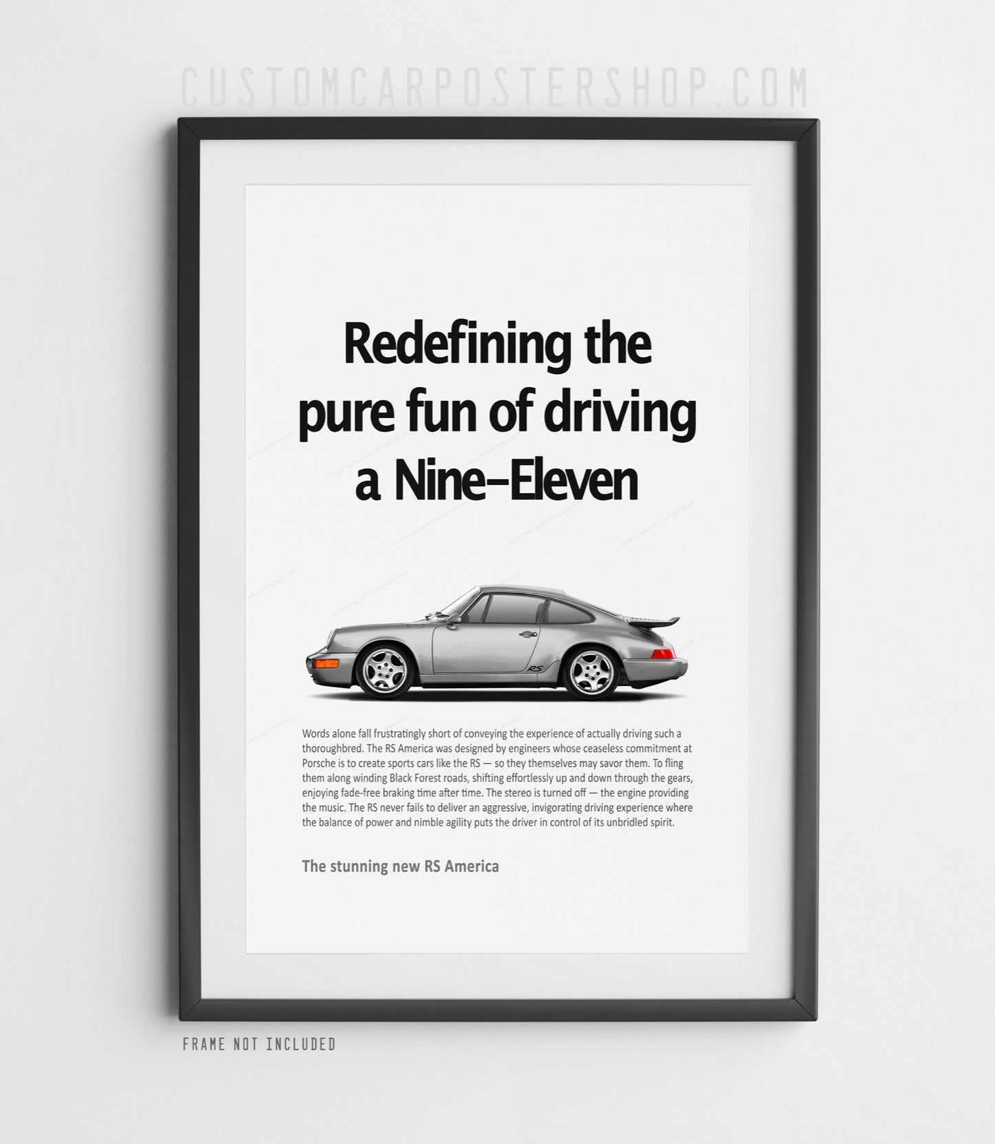 Porsche 911 RS America Print Ad - Pure Fun