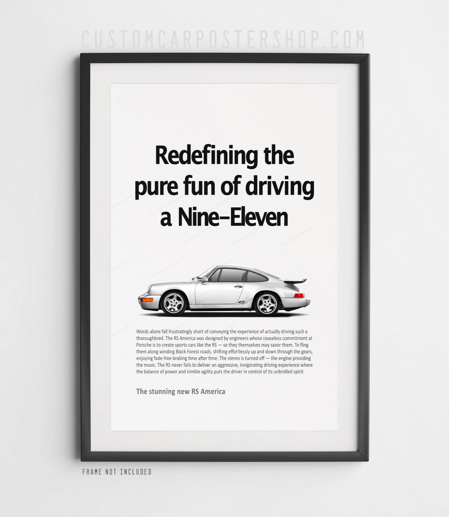 Porsche 911 RS America Print Ad - Pure Fun