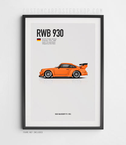 RWB Porsche 930 Poster