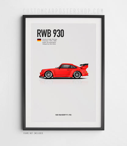 RWB Porsche 930 Poster