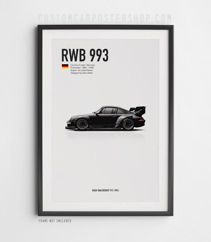 RWB Porsche 993 Poster