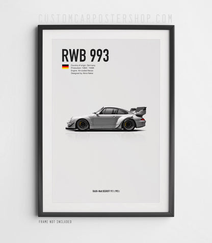 RWB Porsche 993 Poster