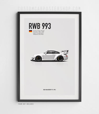 RWB Porsche 993 Poster