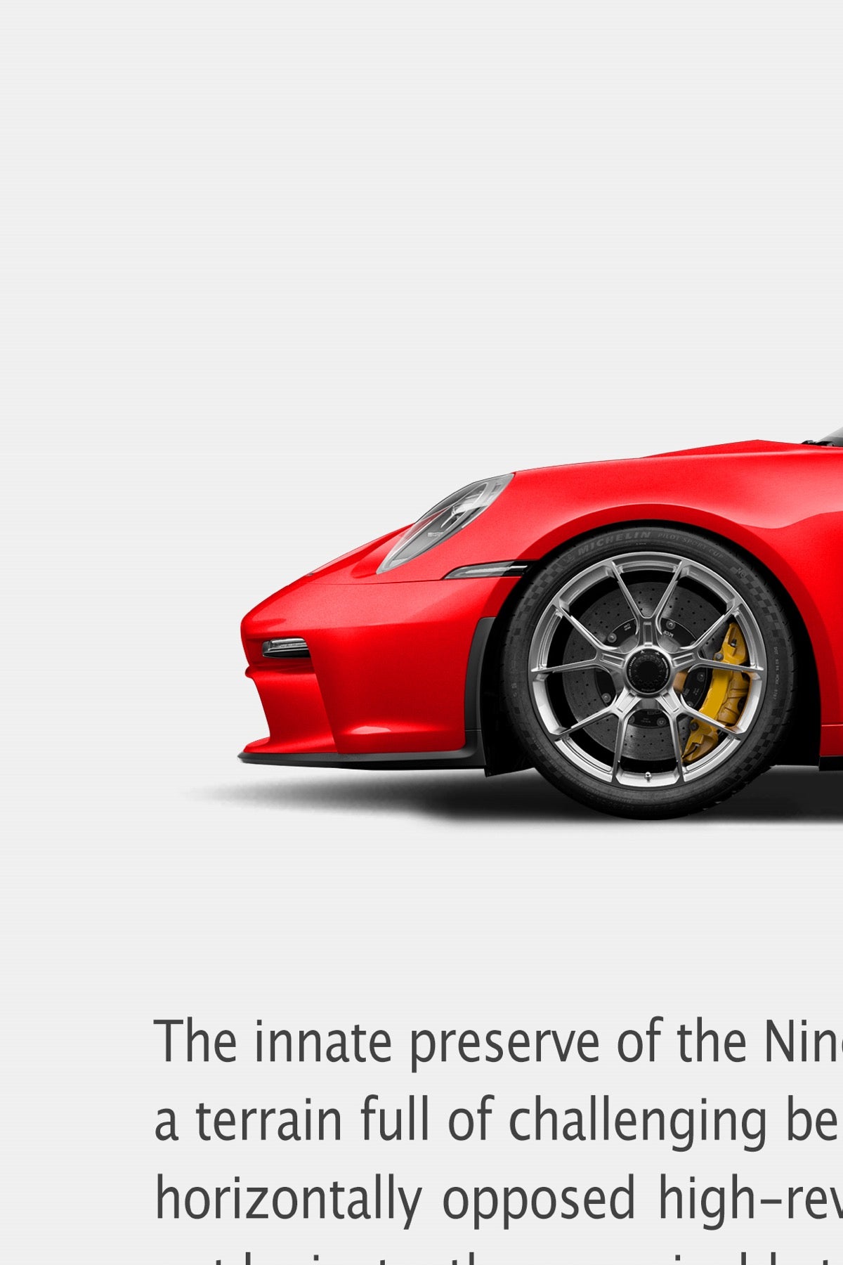 Porsche 911 (992.1) GT3 Touring Ad Poster - Adds to Its Appeal