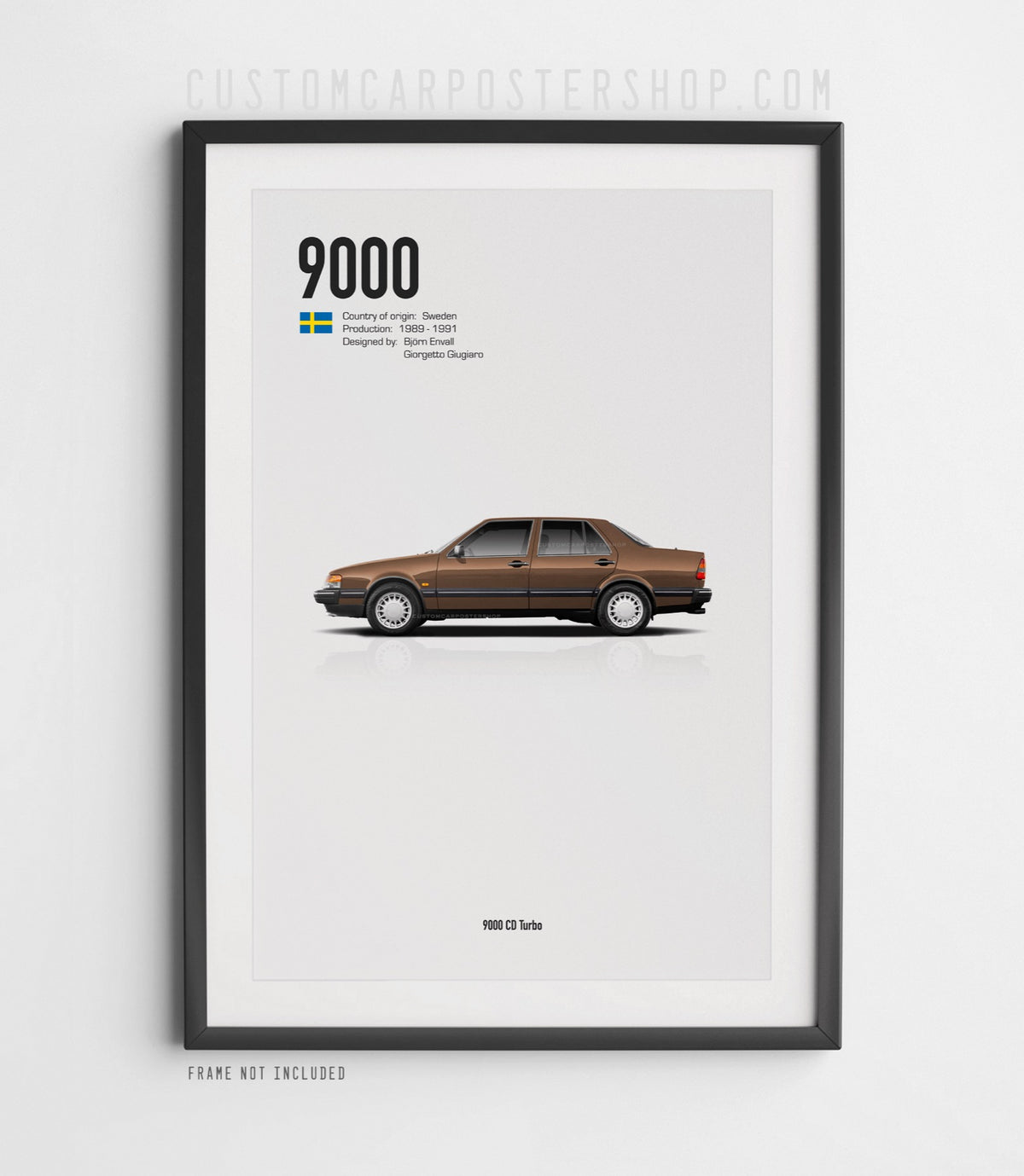 Saab 9000 CD Turbo Sedan Poster