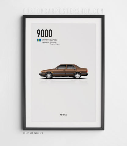 Saab 9000 CD Turbo Sedan Poster