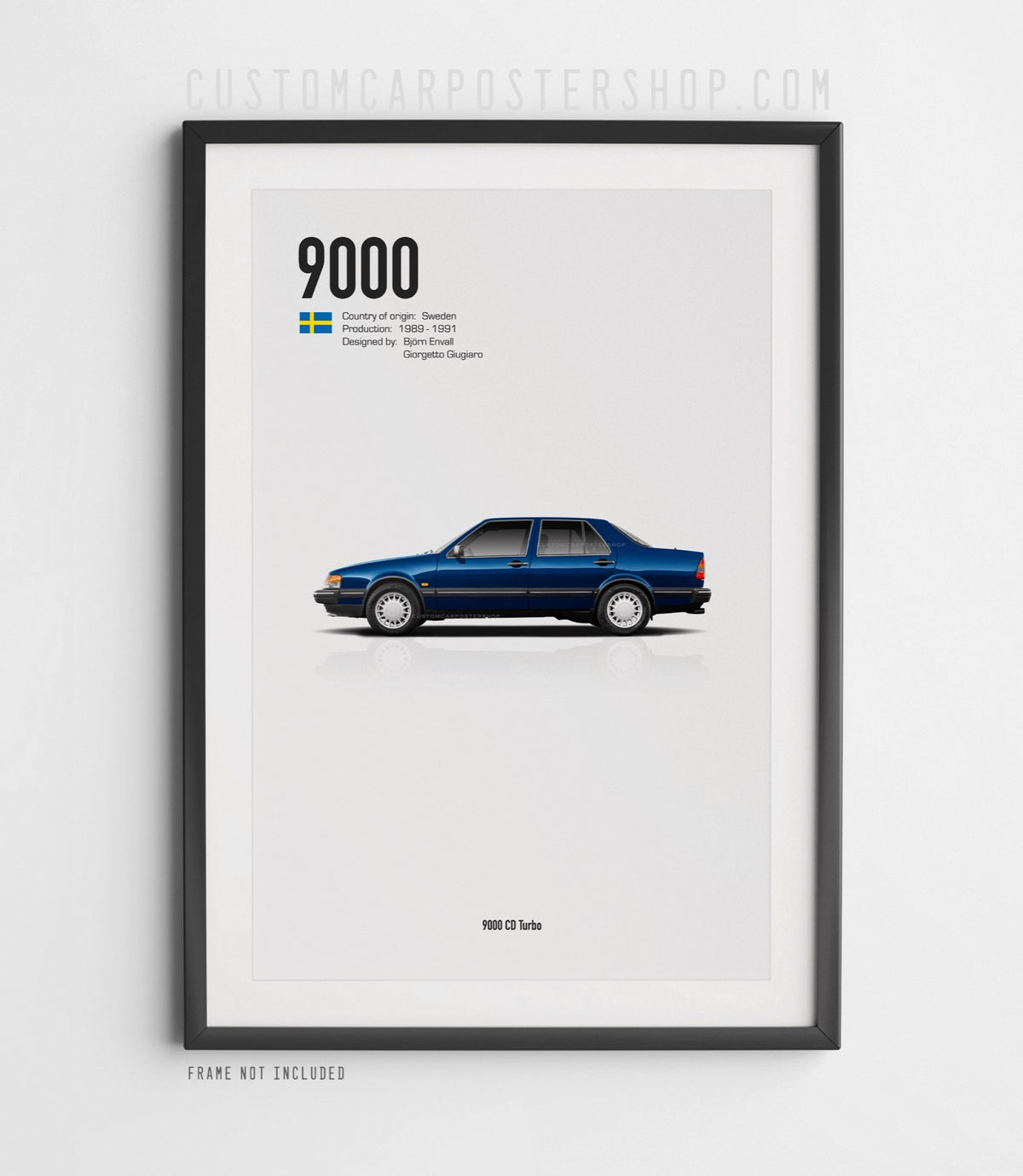 Saab 9000 CD Turbo Sedan Poster