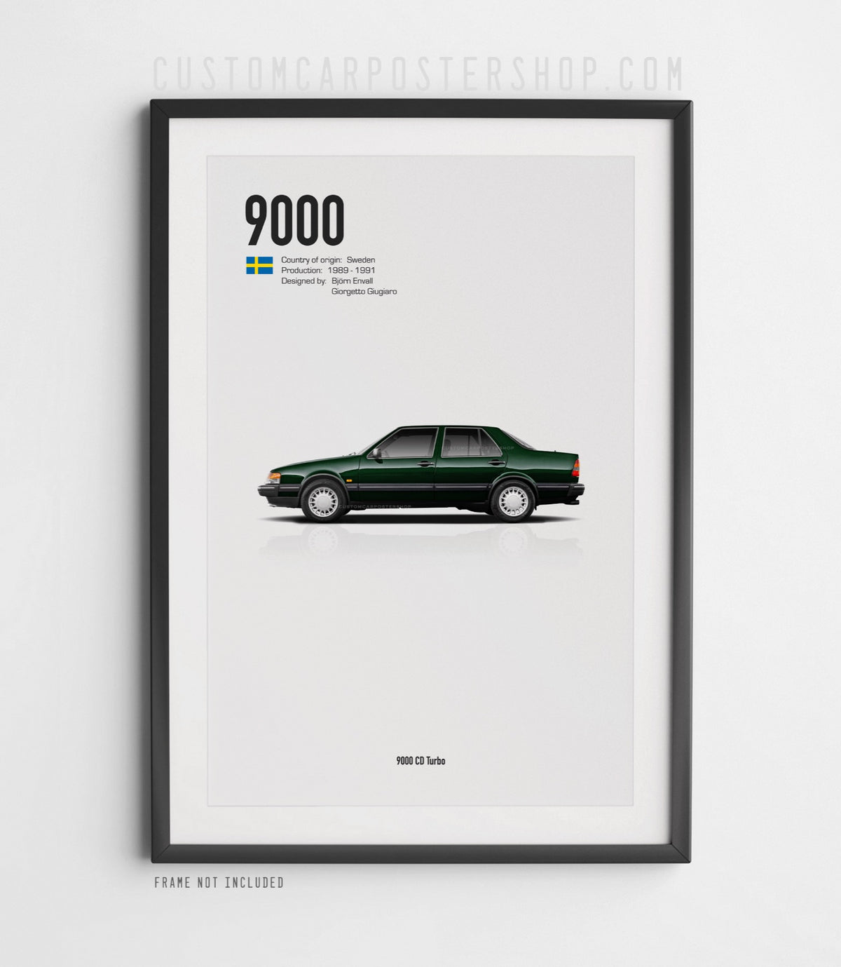 Saab 9000 CD Turbo Sedan Poster