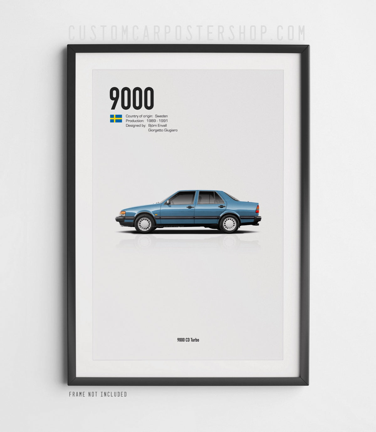 Saab 9000 CD Turbo Sedan Poster
