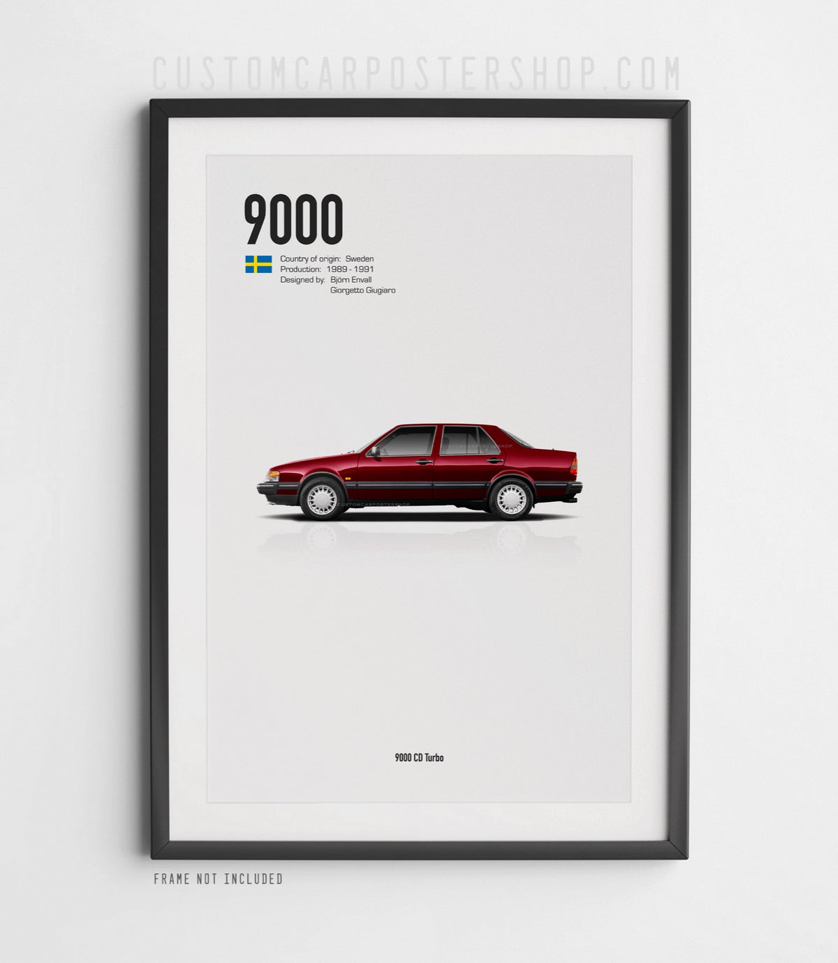 Saab 9000 CD Turbo Sedan Poster