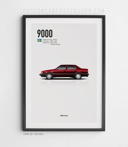 Saab 9000 CD Turbo Sedan Poster