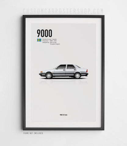 Saab 9000 CD Turbo Sedan Poster
