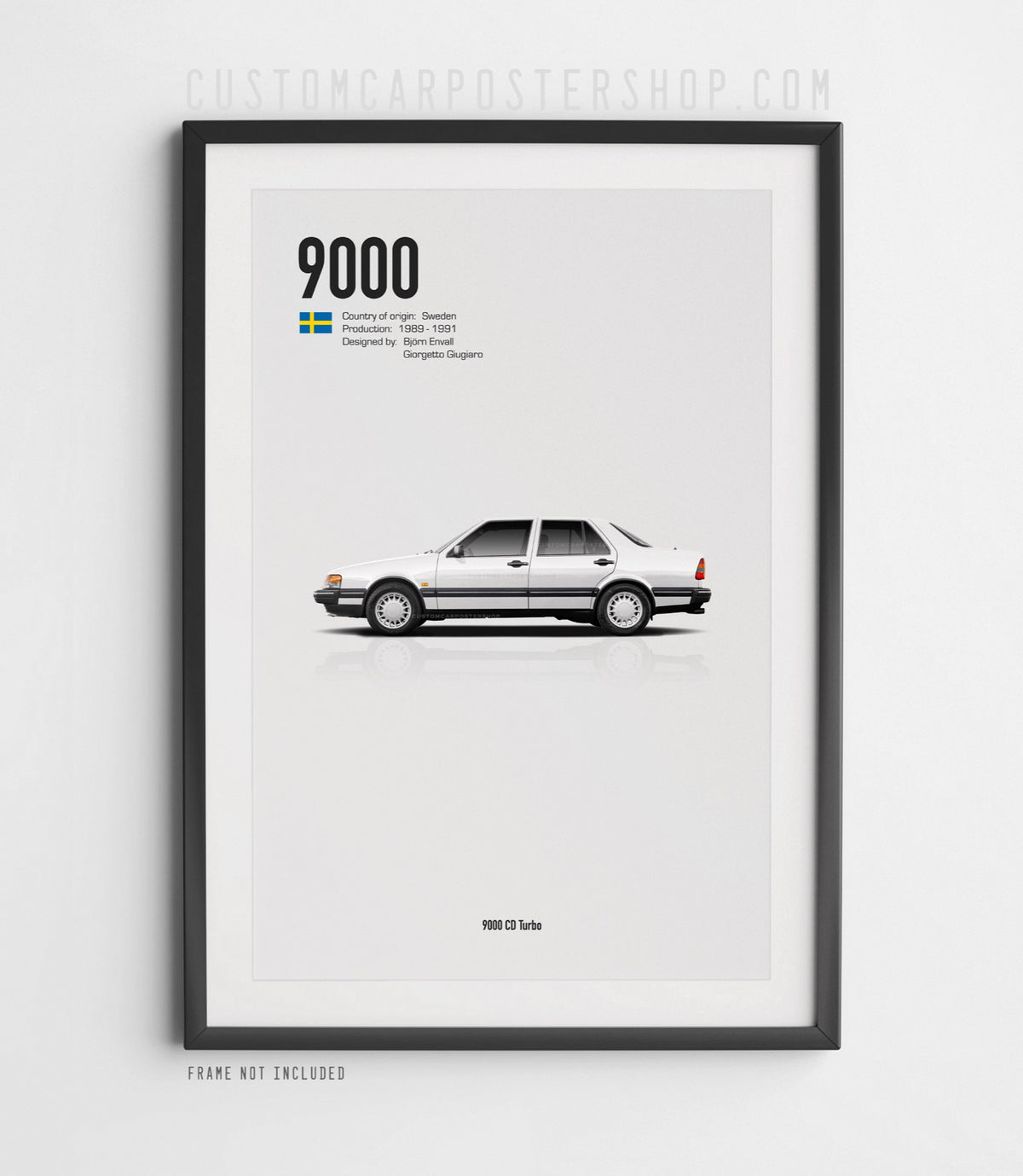 Saab 9000 CD Turbo Sedan Poster