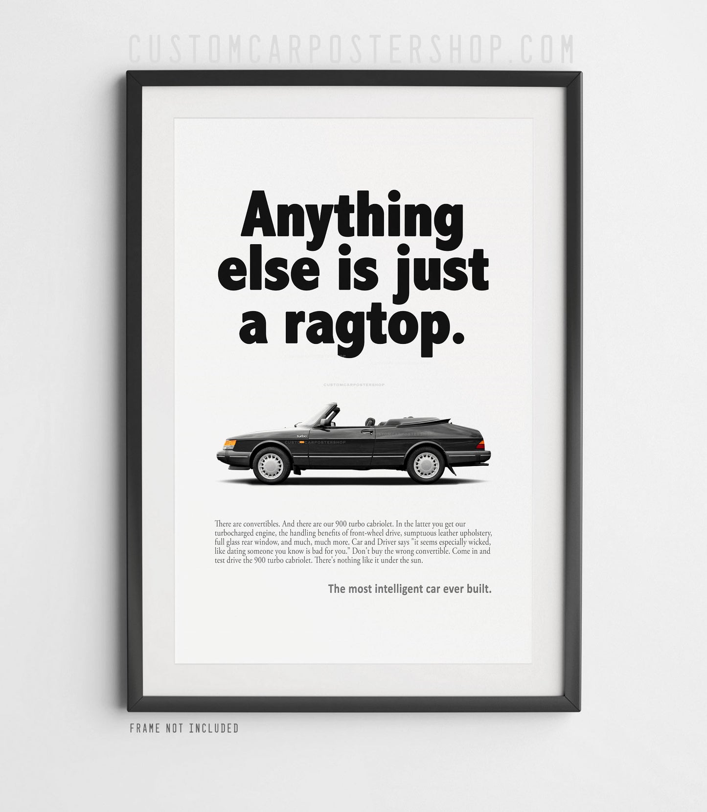 Saab 900 Turbo Cabriolet Classic Print Ad - Ragtop