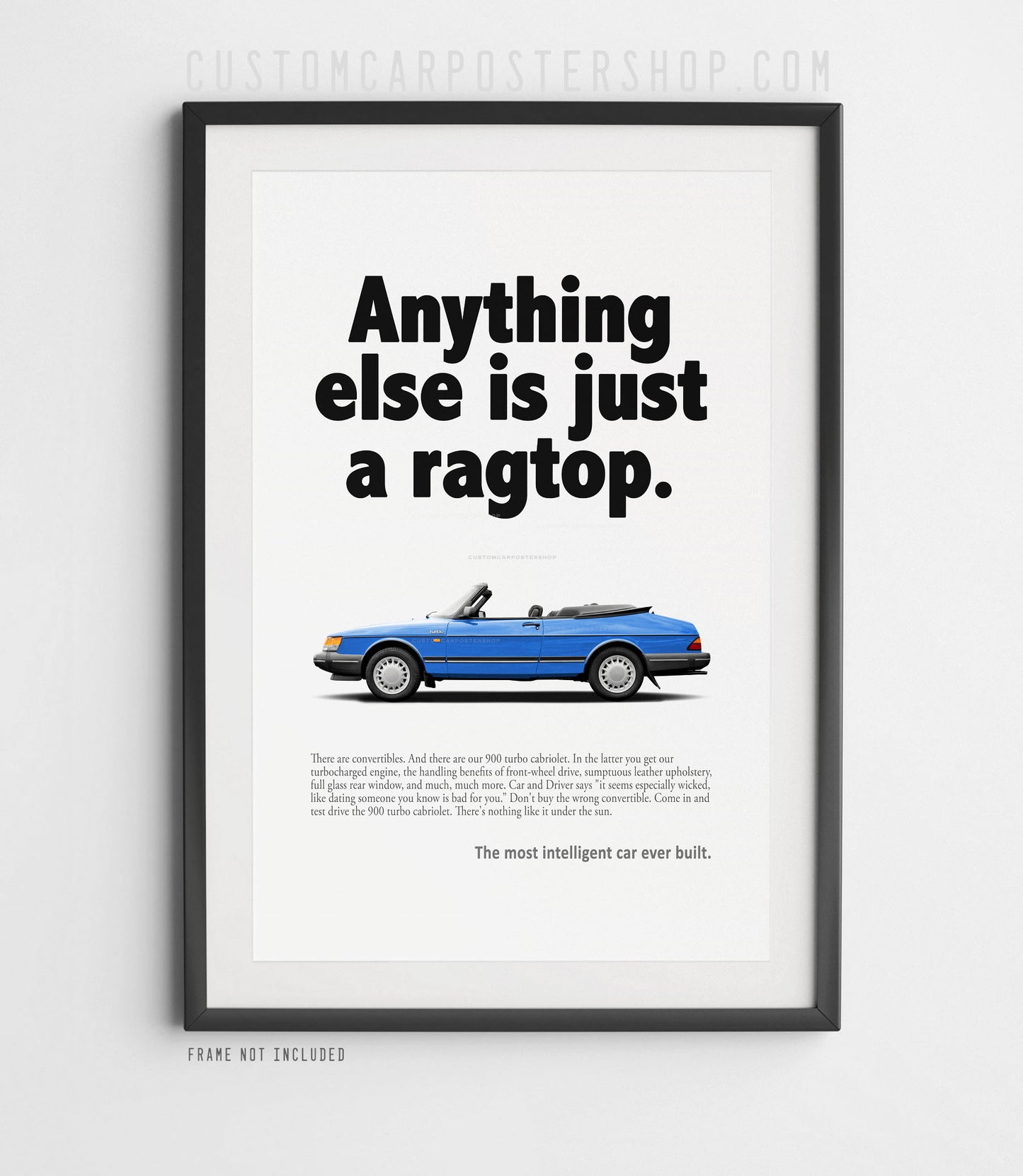 Saab 900 Turbo Cabriolet Classic Print Ad - Ragtop