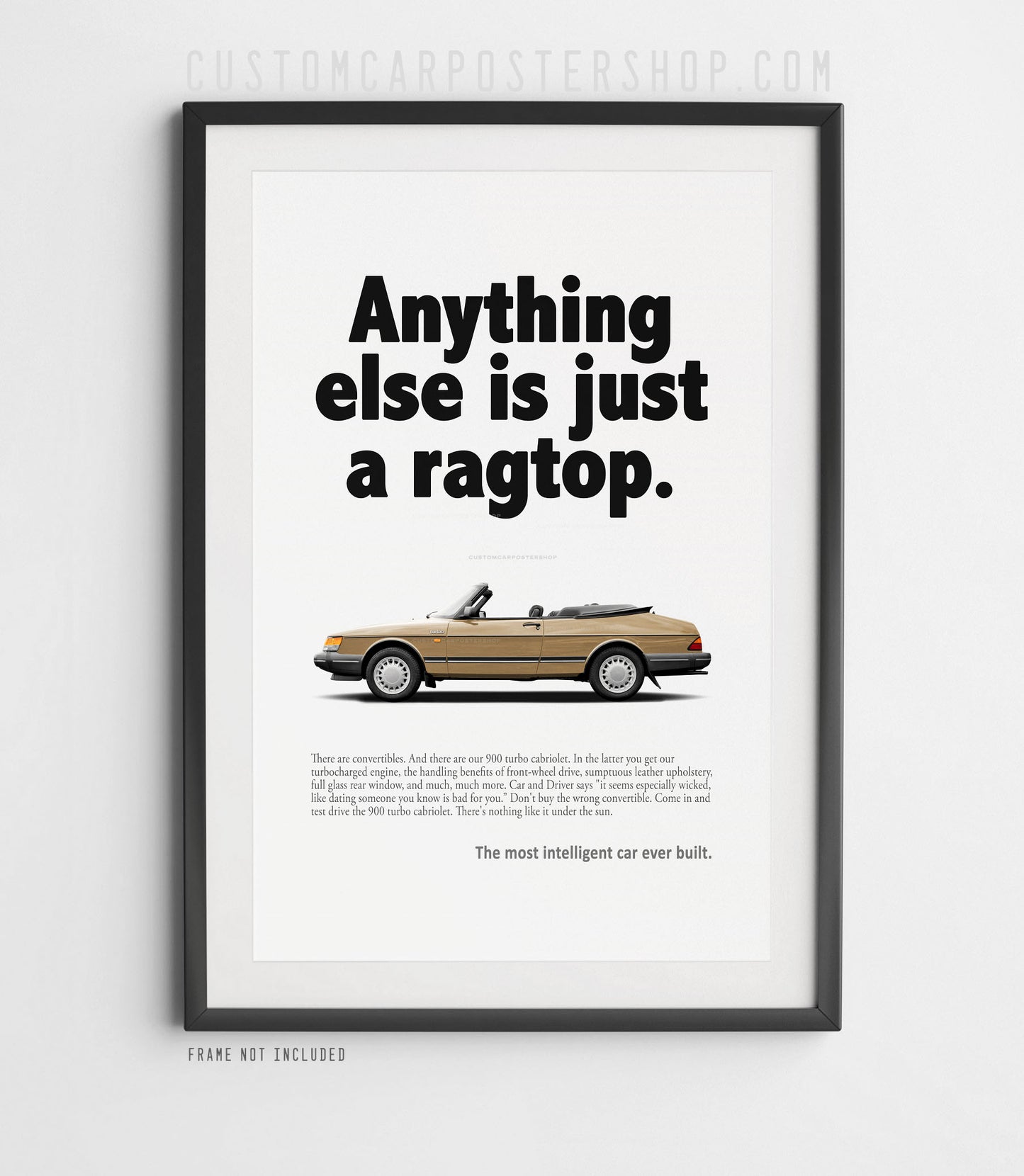 Saab 900 Turbo Cabriolet Classic Print Ad - Ragtop