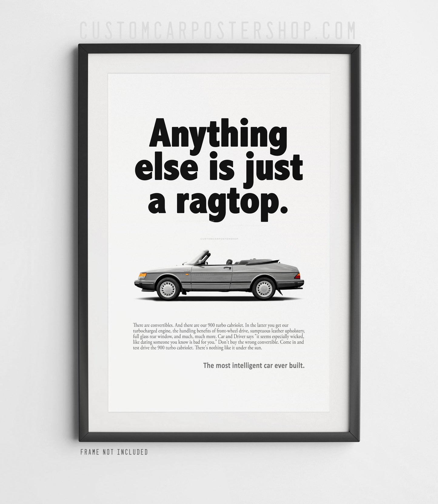 Saab 900 Turbo Cabriolet Classic Print Ad - Ragtop