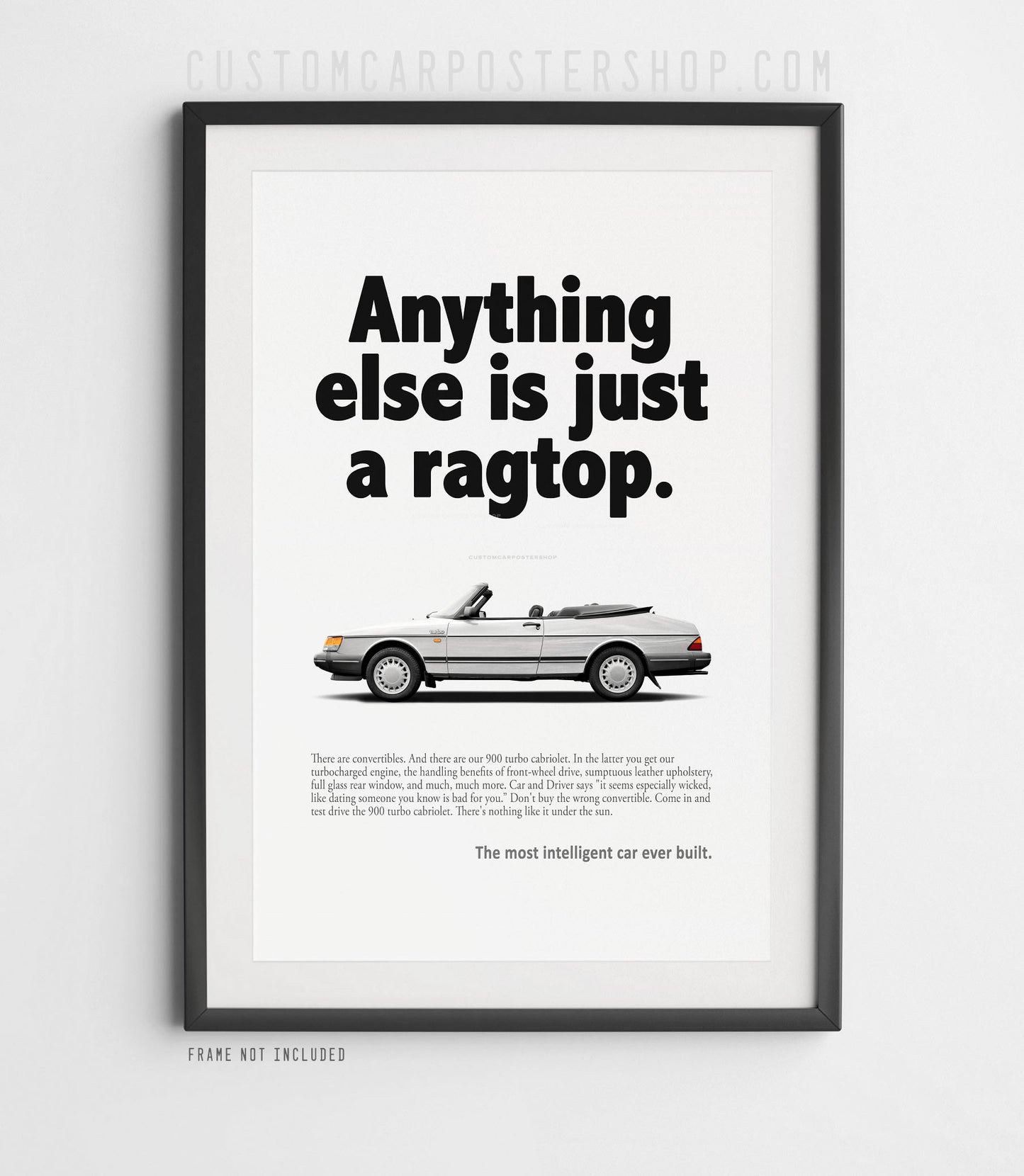 Saab 900 Turbo Cabriolet Classic Print Ad - Ragtop