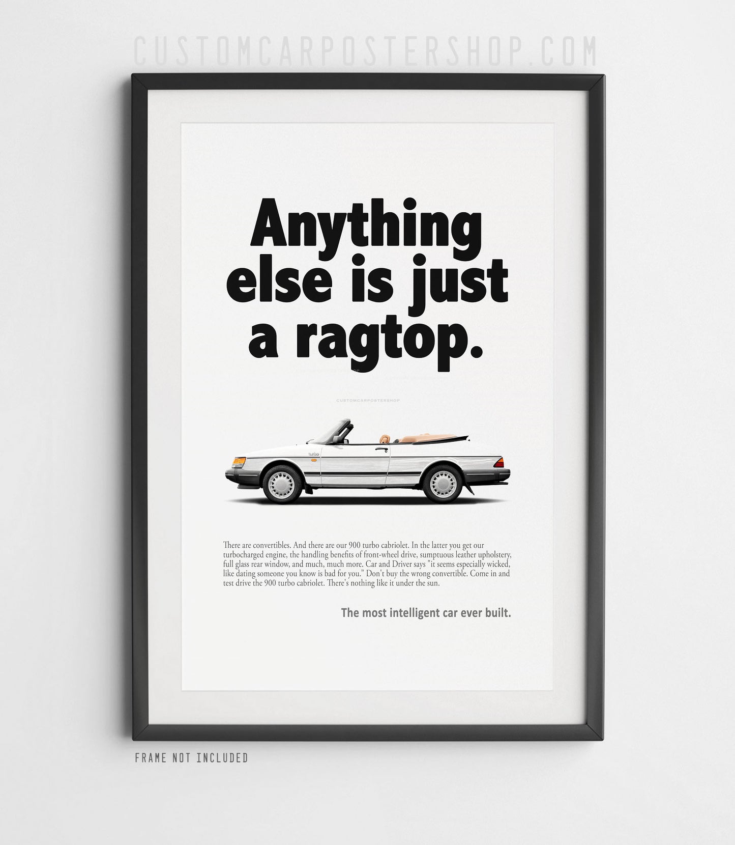 Saab 900 Turbo Cabriolet Classic Print Ad - Ragtop