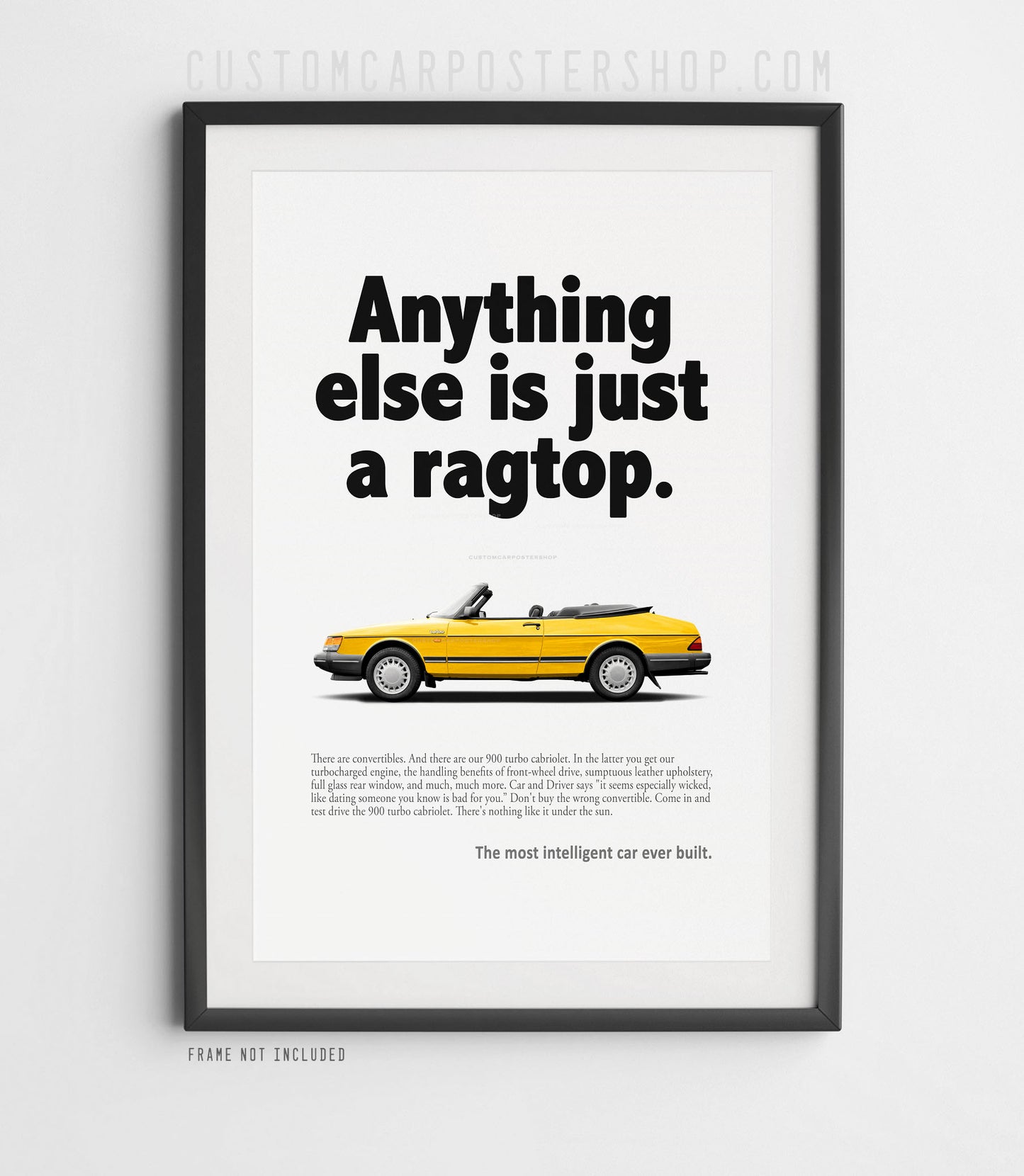 Saab 900 Turbo Cabriolet Classic Print Ad - Ragtop