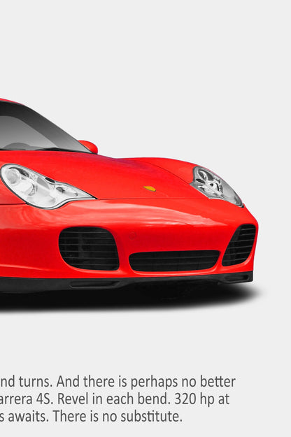Porsche 996 Carrera 4S Remastered Print Ad - Secret to Life
