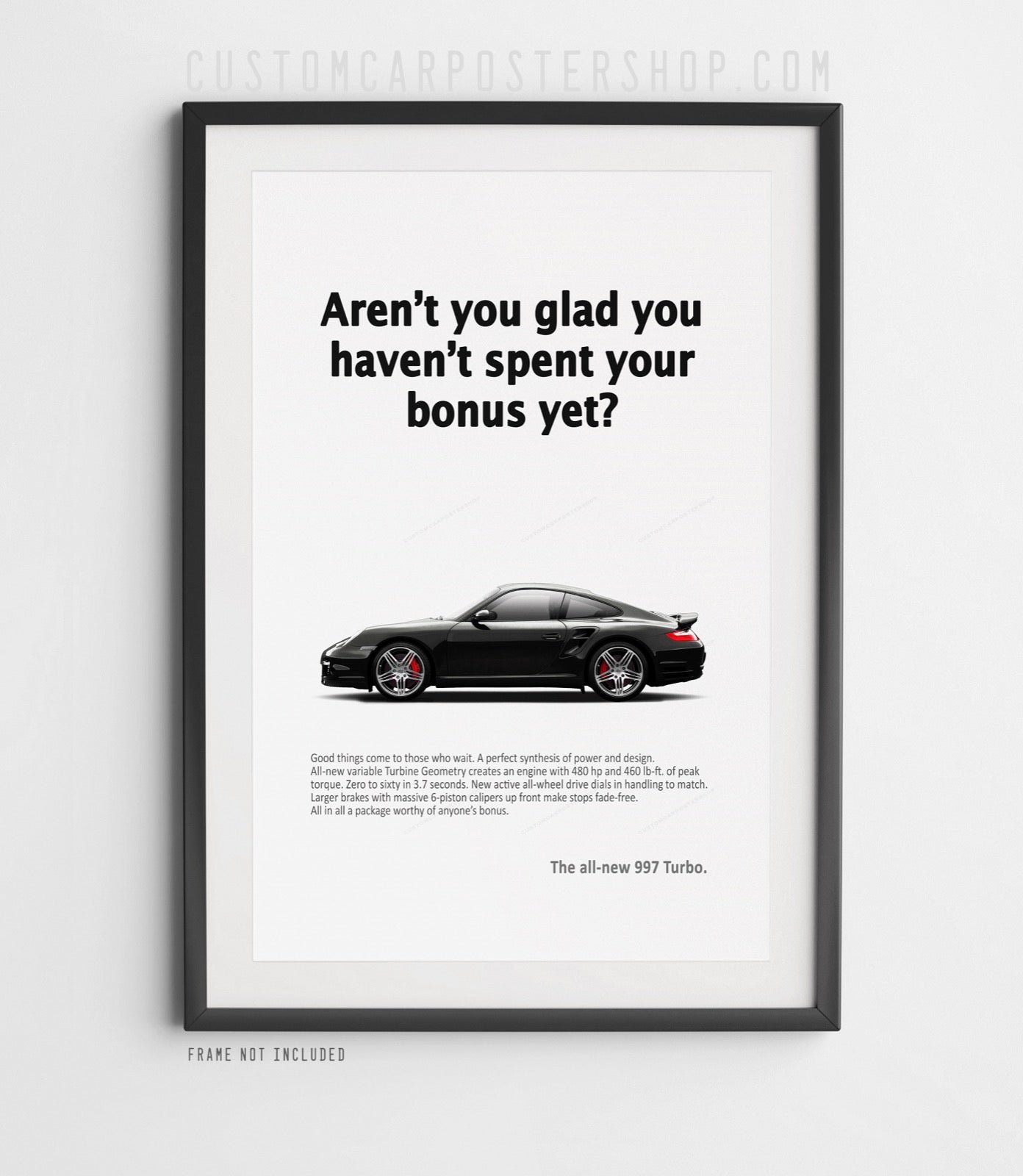 Porsche 911 (997) Turbo Vintage Ad - Spent Your Bonus