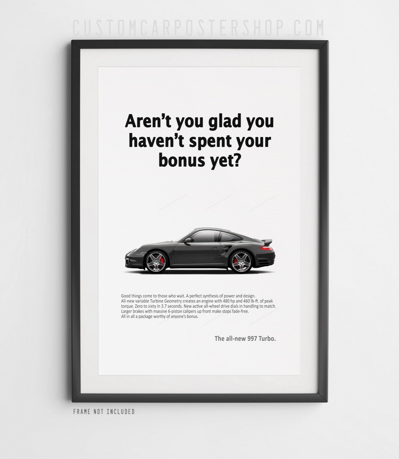 Porsche 911 (997) Turbo Vintage Ad - Spent Your Bonus