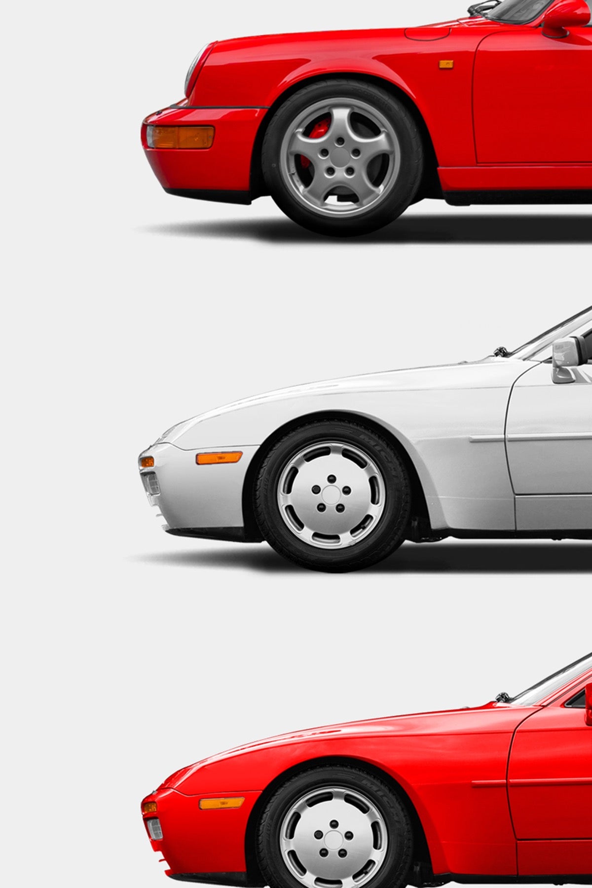 Porsche 964/944/928 Classic Print Ad - Sportscar Lineup