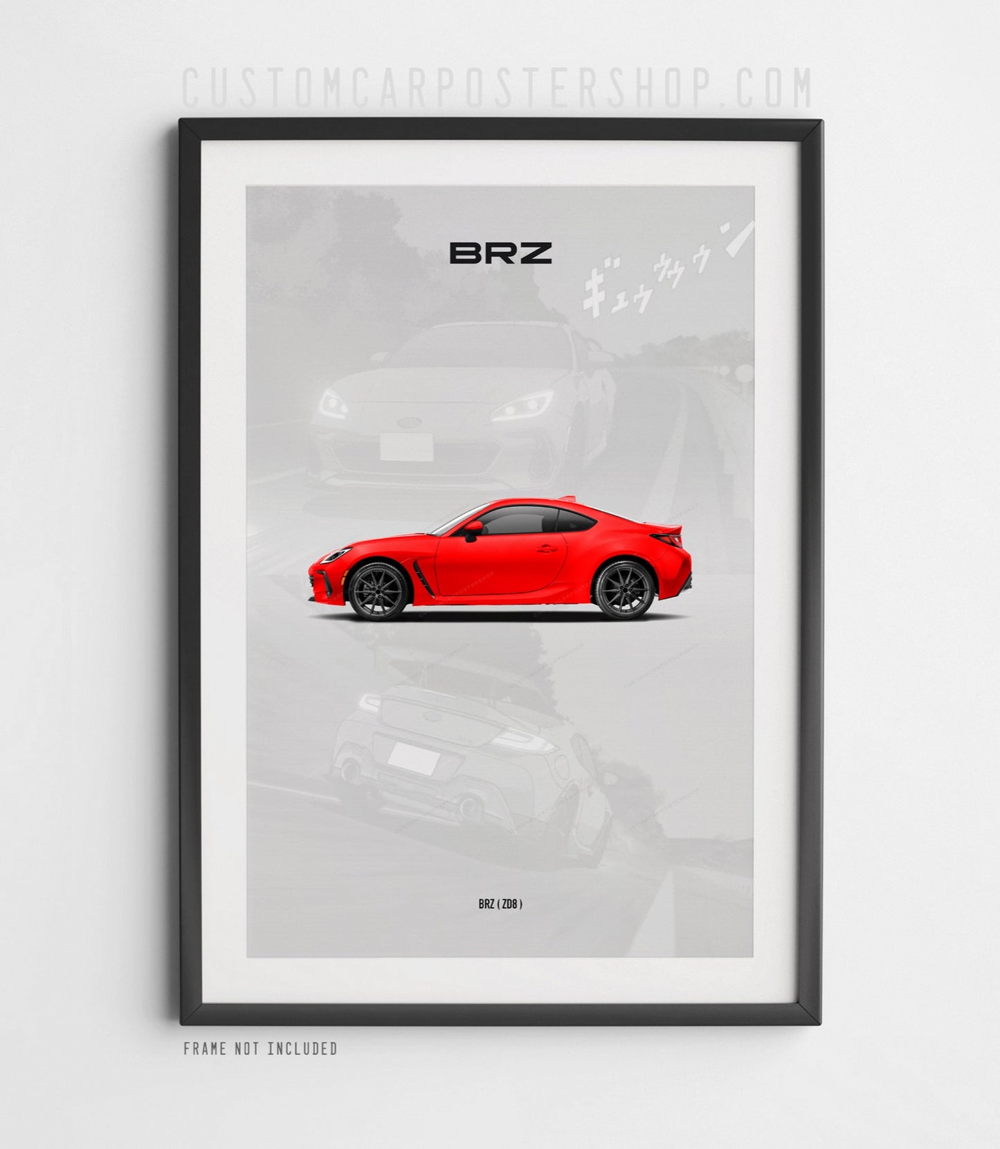 Subaru BRZ (ZD8) Anime Styled Poster