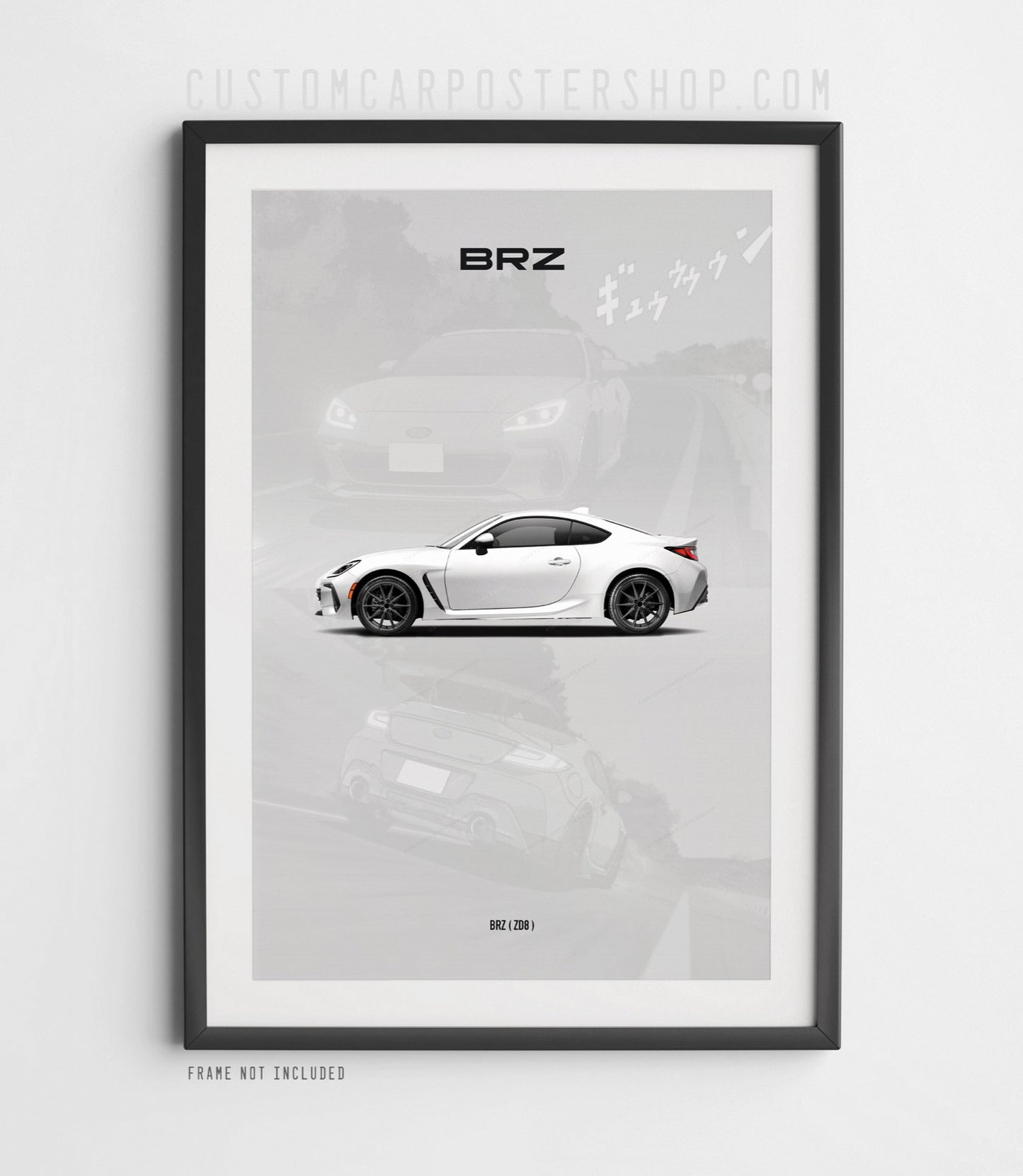 Subaru BRZ (ZD8) Anime Styled Poster