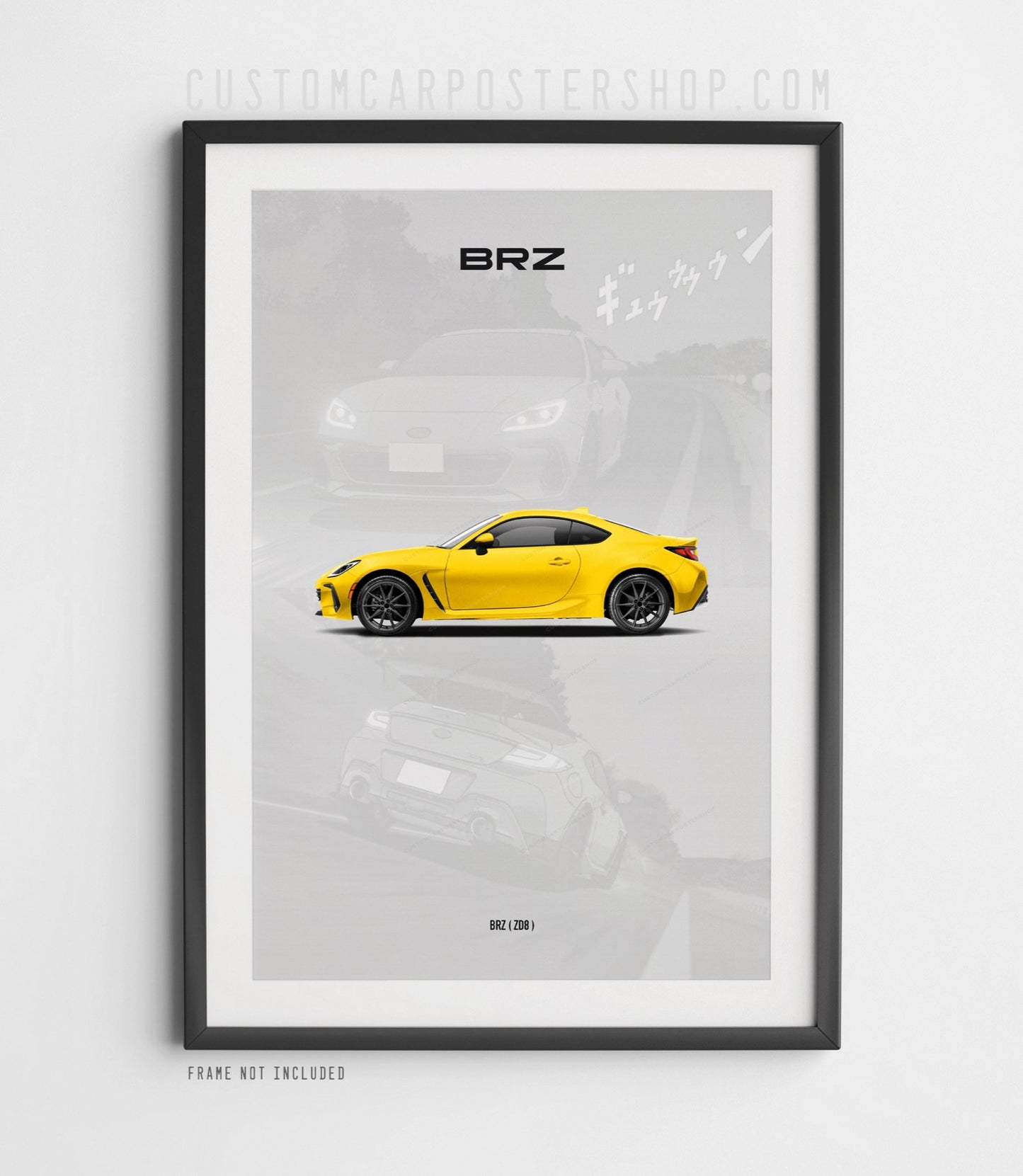 Subaru BRZ (ZD8) Anime Styled Poster