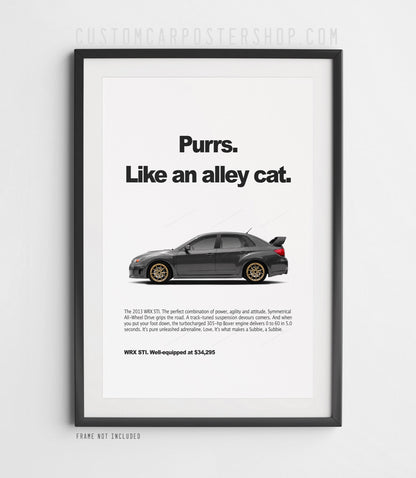 Subaru Impreza WRX STi Print Ad - Alley Cat