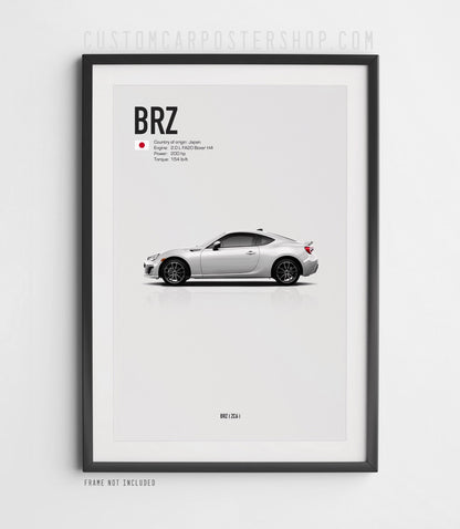 Subaru BRZ (ZC6) Poster