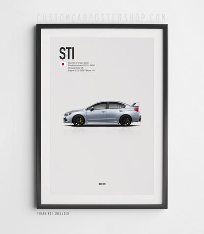 Subaru WRX STi (VA) Poster