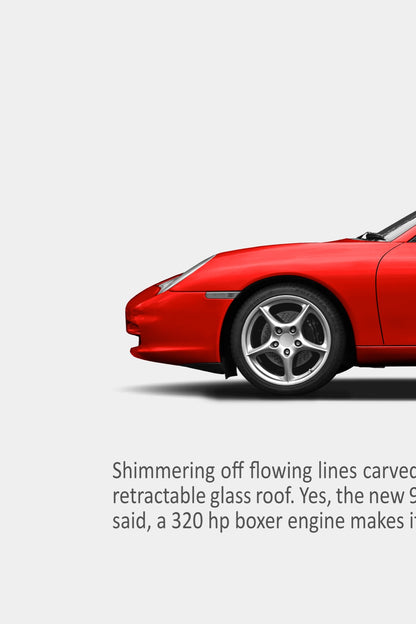 Porsche 996 Targa Classic Ad Poster – “Sunlight”