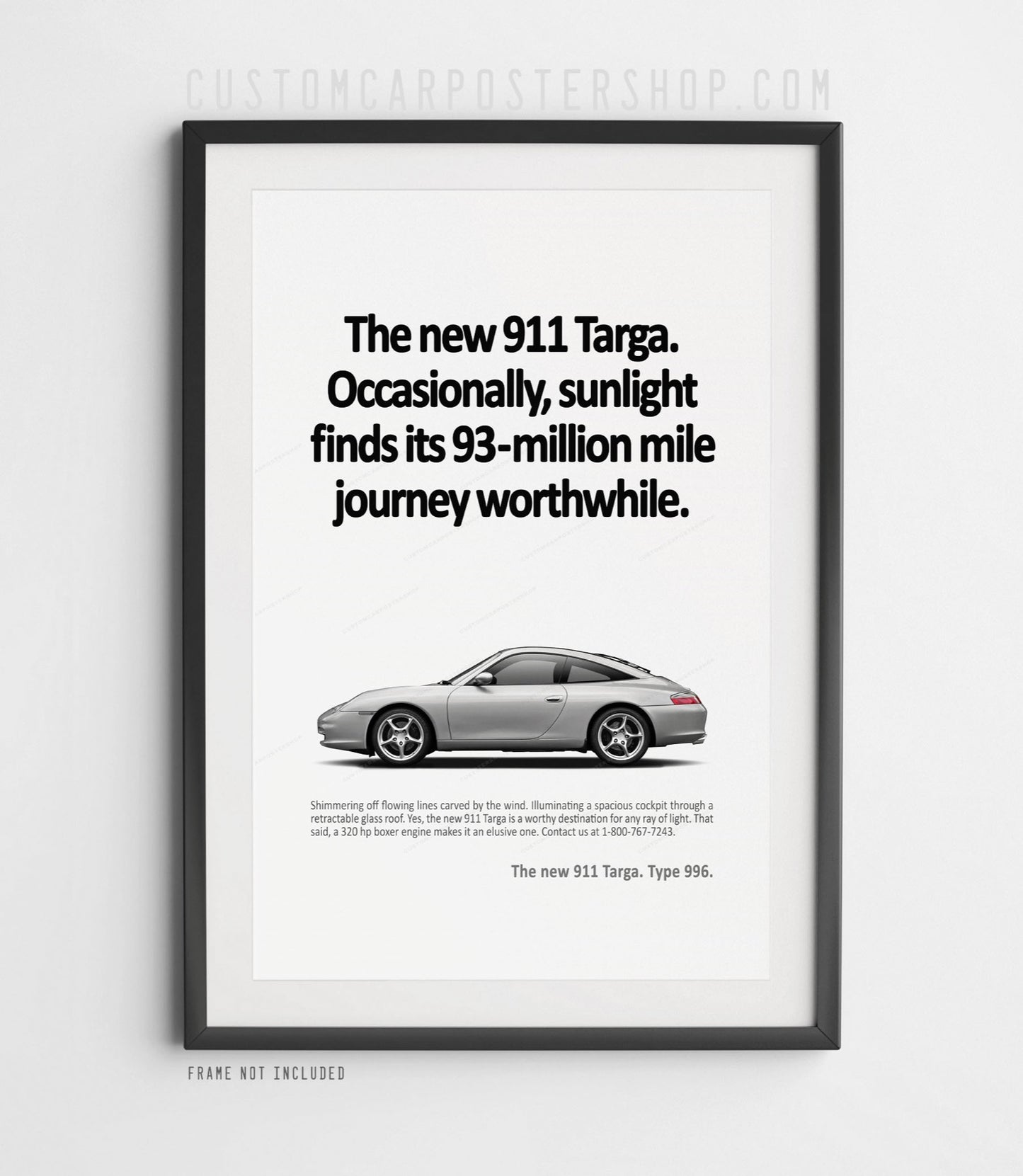 Porsche 996 Targa Classic Ad Poster – “Sunlight”