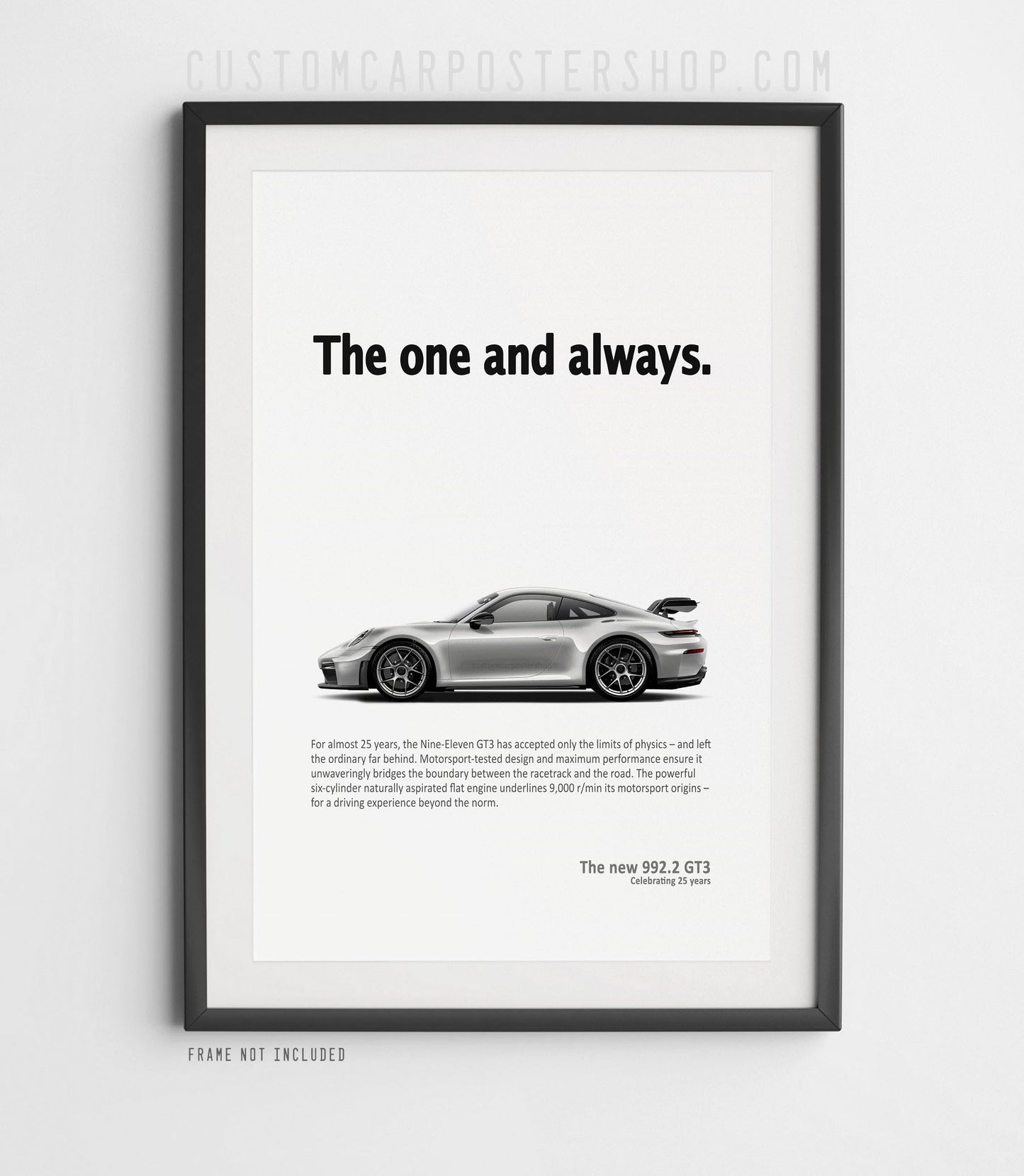 Porsche 992.2 GT3 Ad Poster - The One and Always