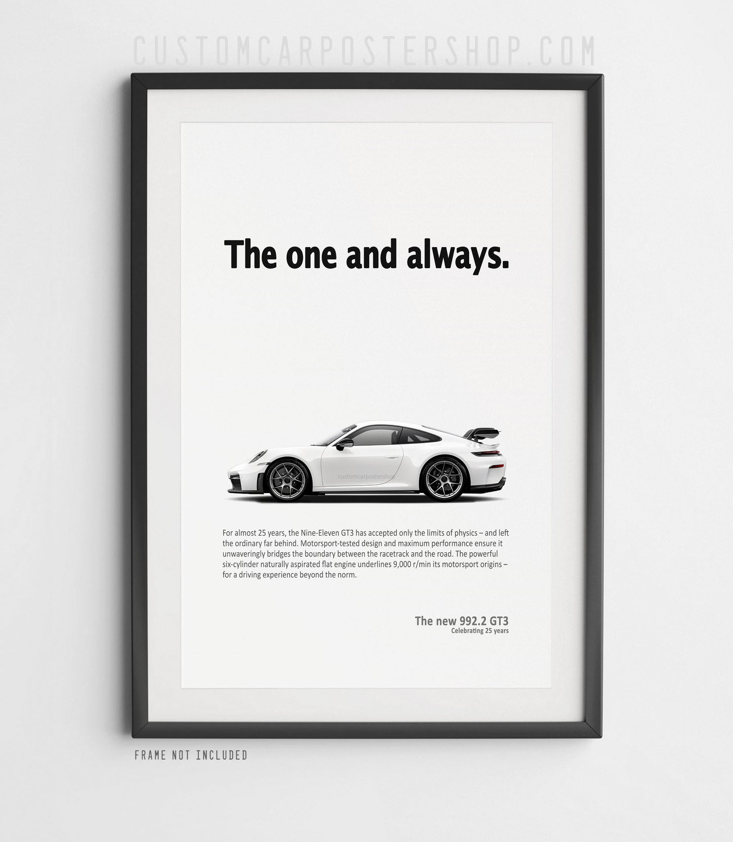 Porsche 992.2 GT3 Ad Poster - The One and Always