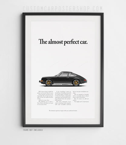 Porsche Classic 911 Print Ad - The Almost Perfect Car