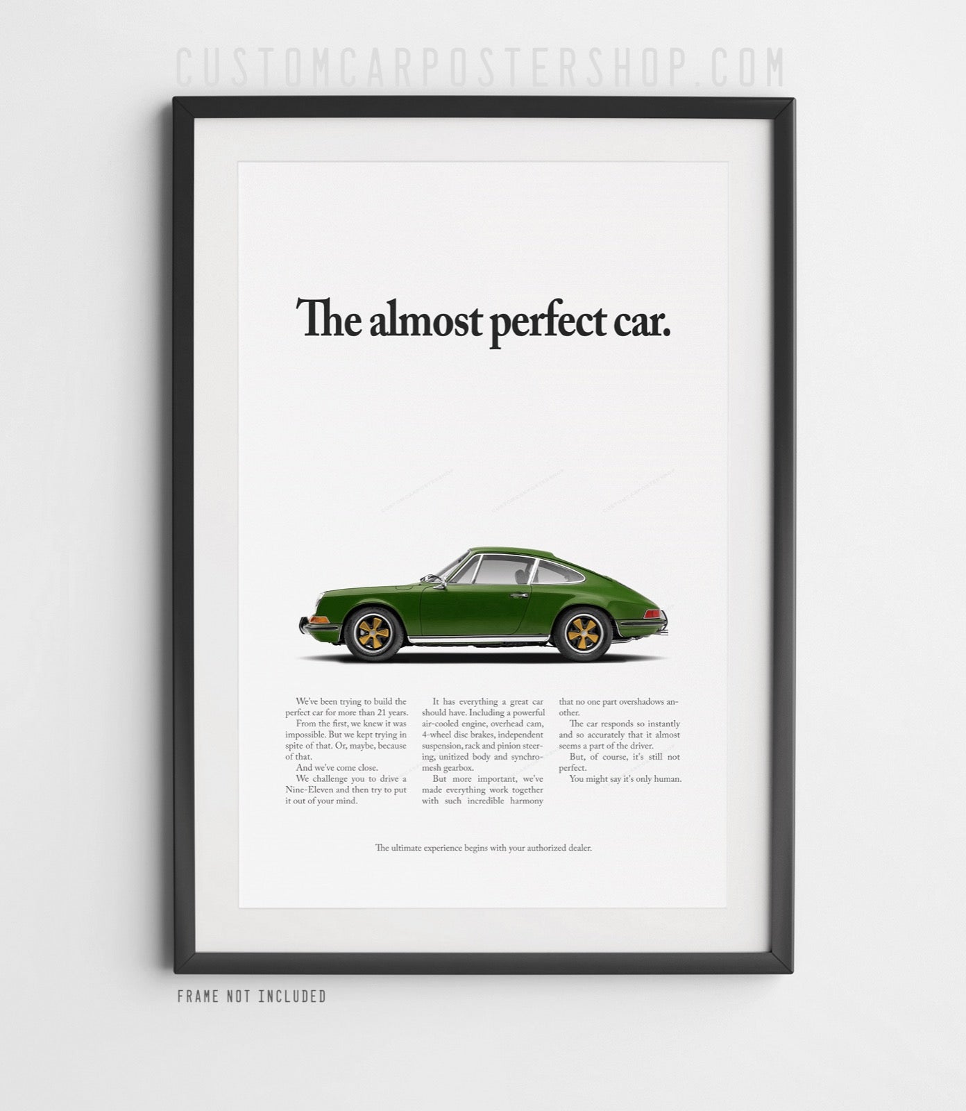 The Almost Perfect 911 Print Ad Reproduction