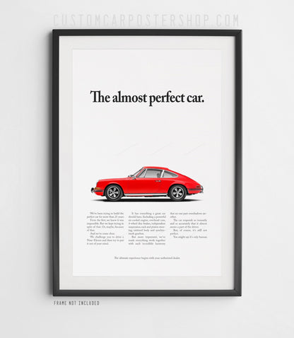 Porsche Classic 911 Print Ad - The Almost Perfect Car