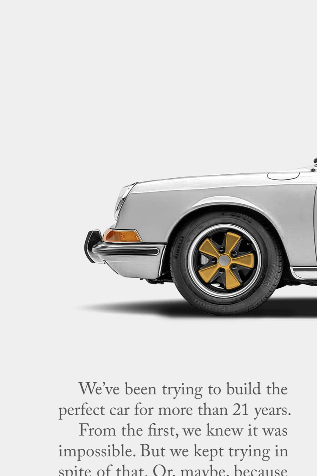 Porsche Classic 911 Print Ad - The Almost Perfect Car