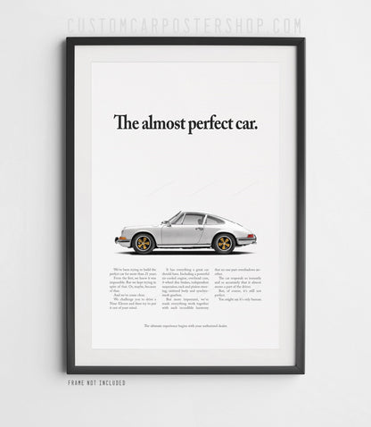 Porsche Classic 911 Print Ad - The Almost Perfect Car