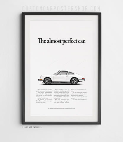 Porsche Classic 911 Print Ad - The Almost Perfect Car