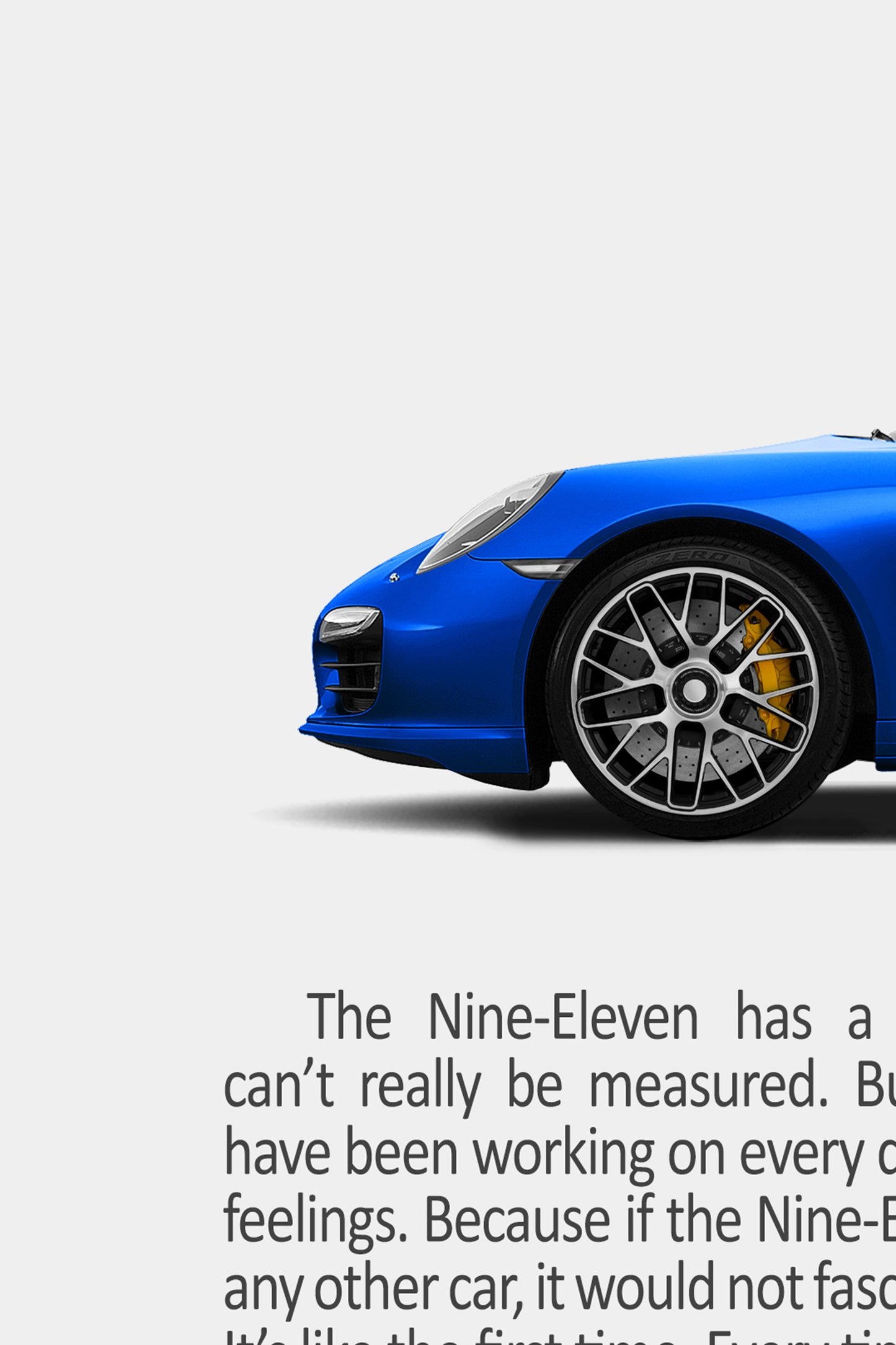 Porsche 991.1 Turbo Vintage Ad - The Three Numbers