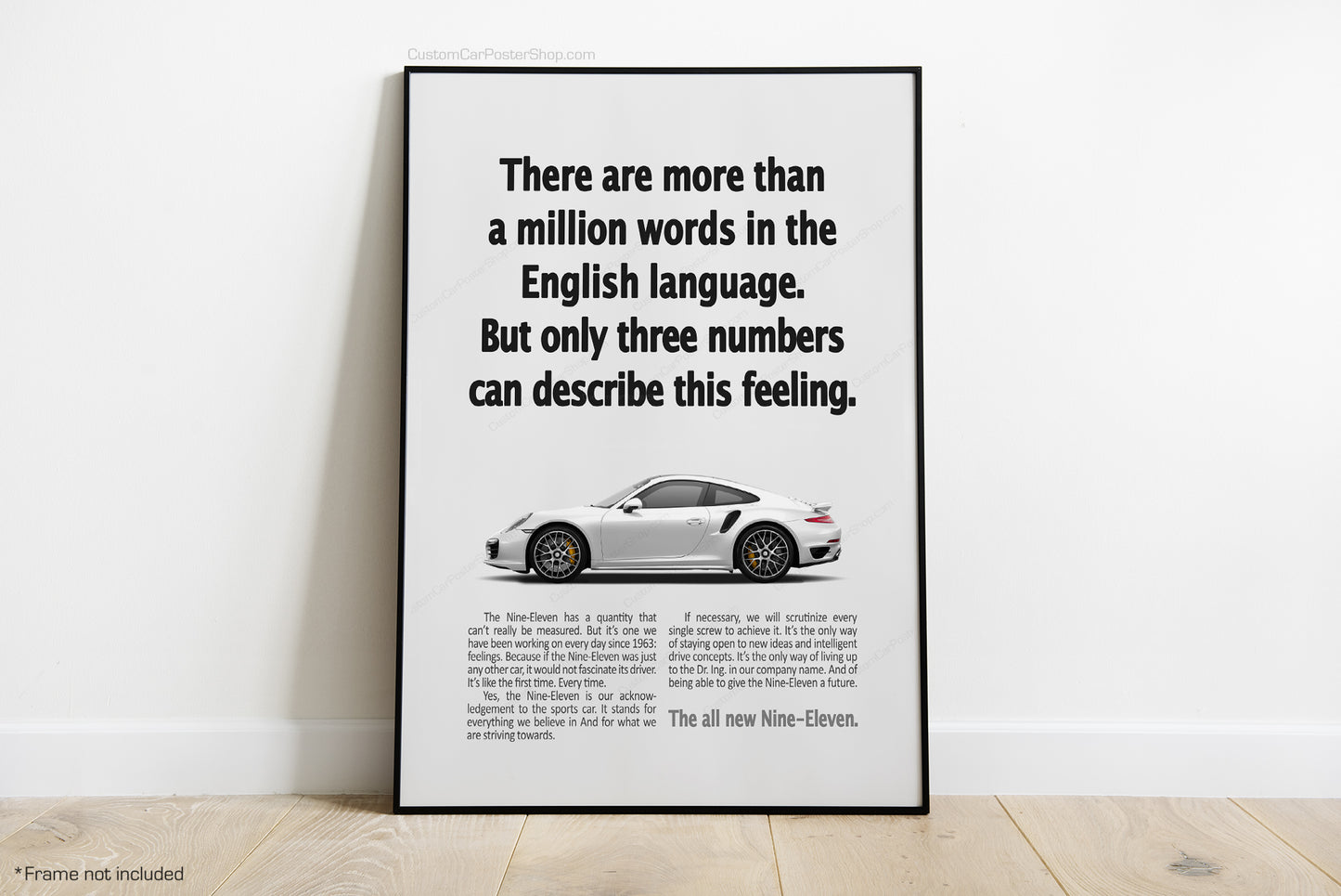 Porsche 911 (991.1) Turbo Vintage Porsche Ads - The Three Numbers