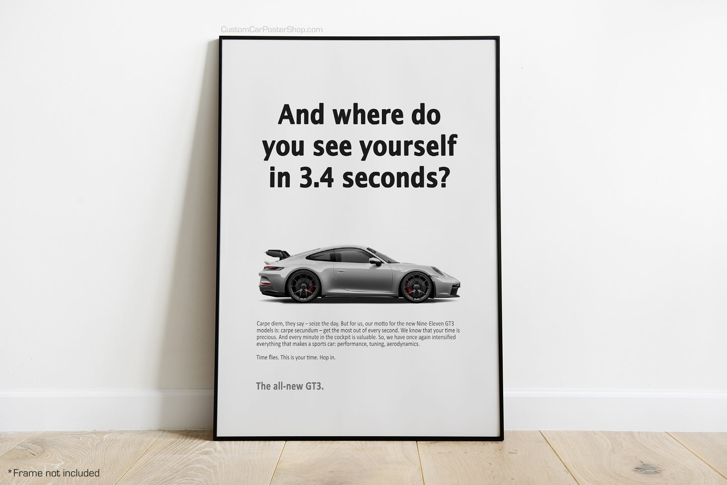 Porsche 911 GT3 (992) Vintage Porsche Ads - Precious Time